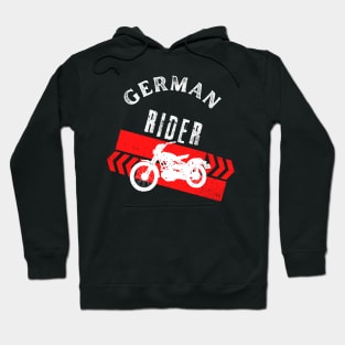 German Rider Motorcycle Vintage Biker Hoodie